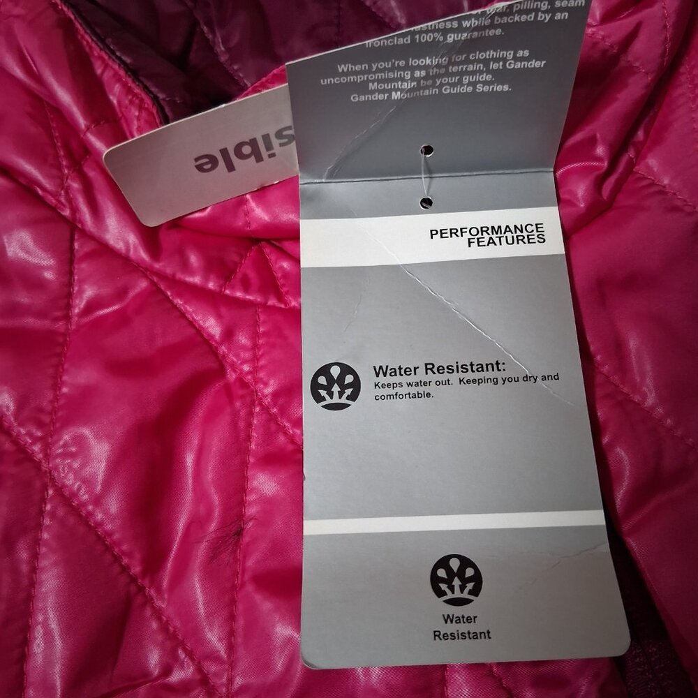 Gander Mountain Guide Series Vest Large Lilac Rose Reversible Quilted Reversible - Picture 14 of 15
